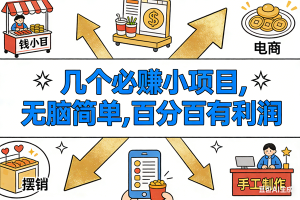 (16964期)9个必赚小项目,无脑简单,百分百有利润,副业首选,日入200+
